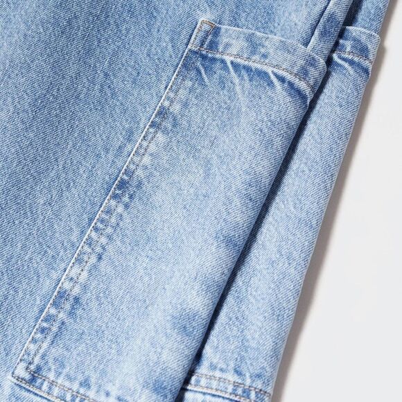 Mango Denim Jumpsuit With Cargo Pockets - Picture 5 of 10